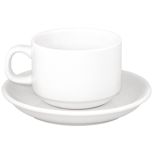 Kaffeetasse mit Unterteller und Kaffeelöffel (12 Stk/VPE) zur Miete